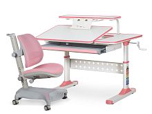 Комплект парта Ergokids TH-320 Pink + кресло Mealux Vesta PN  (арт.TH-320 W/PN + Y-117 PN)