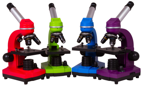 Микроскоп Bresser Junior Biolux SEL 40–1600x, фиолетовый фото 3