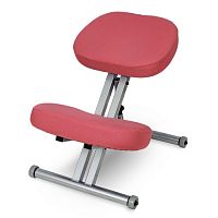 Smartstool  Металлический коленный стул KM01 Gray с чехлом розовый
