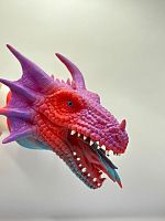 (розовый дракон) Игрушка перчатка на руку Дракон