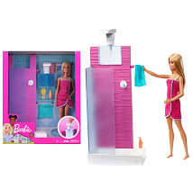 DVX51-2 Набор мебели с куклой Barbie Ванная комната