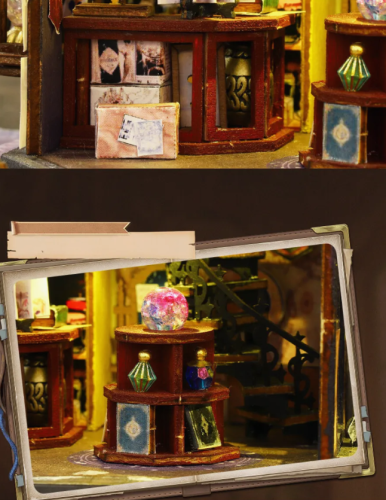 ES012 Музыкальный румбокс Конструктор деревянный Гарри Поттер фото 9