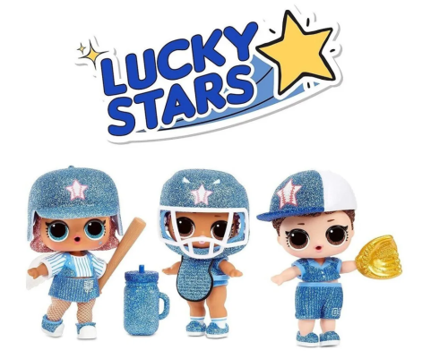 (баскетбол синий) 570370 LOL All-Star Команда Lucky Stars Sports 1 серия Baseball Sparkly фото 4