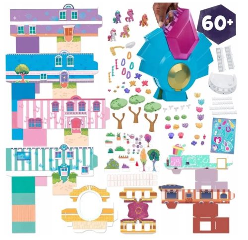  Игровой набор  Кристальный дом Hasbro My Little Pony mini World Magic Brighthouse 5 пони (2.5см) + 60 аксессуаров F3875 фото 2