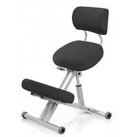 Smartstool KM01B с чехлом Металлический коленный стул со спинкой чёрный