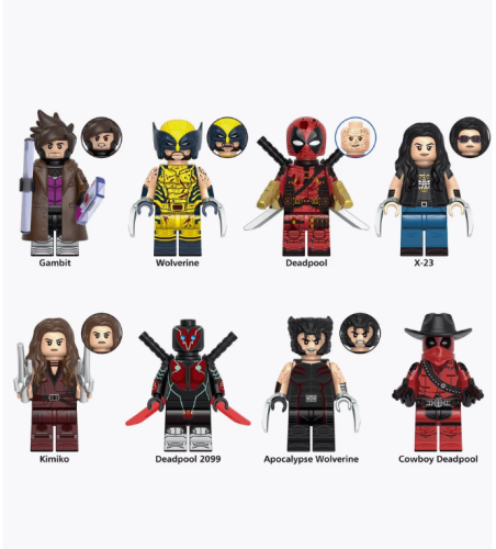 G0176 Набор минифигурок Люди Икс 8шт (4,5см)