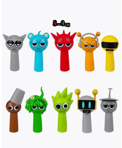 Набор фигурок Спрунки/Sprunki Incredibox 10шт (8-9см,пакет)