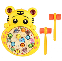 (Тигр) baby space Развивающая музыкальная игрушка тигр с молоточком (игра в хомяка)