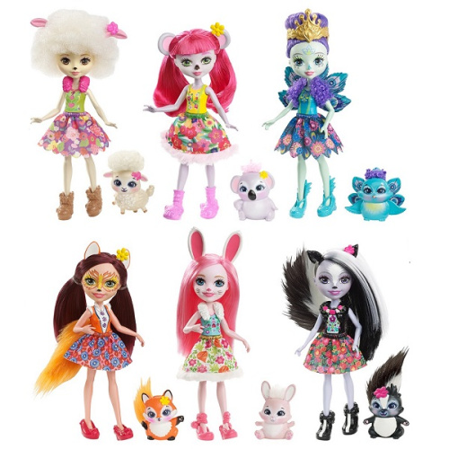 1318000 Кукла Mattel Enchantimals Главные героини в ассорт. (DVH87)