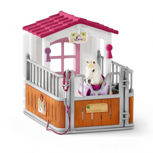 42368 Игровой набор Schleich Стойло с лузитанской кобылой фото 2