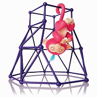 WowWee Fingerlings Интерактивная ручная обезьянка с площадкой Aimee Baby Monkey Interactive Jungle Gym Playset