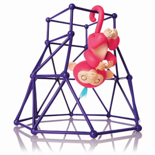 WowWee Fingerlings Интерактивная ручная обезьянка с площадкой Aimee Baby Monkey Interactive Jungle Gym Playset