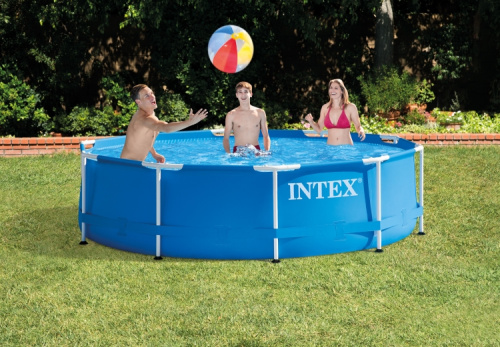 Каркасный бассейн Metal Frame Pool 366х76см + фильтрующий насос, INTEX - 28212 фото 3