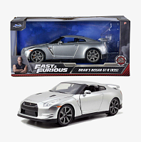 Машина Jada Fast and Furious 1:24 Brian's Nissan GT-R (R35) (серый)