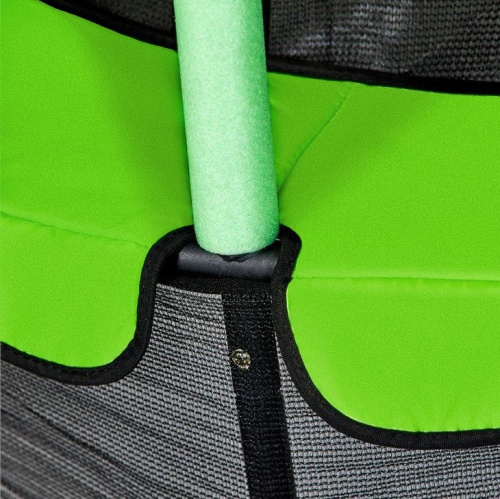 Батут с защитной cеткой "PERFETTO SPORT 5" диаметр 1,4 м зелёный фото 4