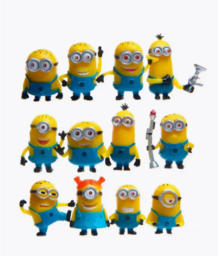 Набор фигурок из 12 шт миньонов "Гадкий Я"