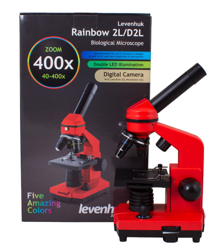 Микроскоп Levenhuk Rainbow 2L Orange\Апельсин фото 15