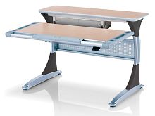Ученический стол Comf-pro Гарвард с ящиком (Цвет столешницы:Клен, Цвет ножек стола:Серый)
