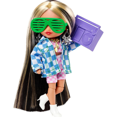 Кукла Barbie Экстра Минис HGP62-2 брюнетка со светлыми прядями фото 6