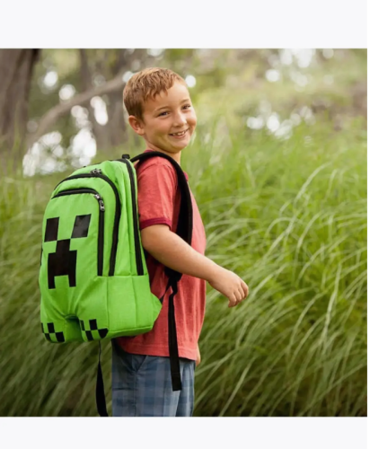 Рюкзак школьный Майнкрафт Крипер Minecraft  фото 3