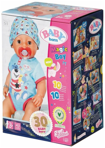 Кукла мальчик Беби Бон 833-704 Нежные объятия пупс Беби Борн с магическими глазками 43 см Baby Born Zapf Creation фото 8