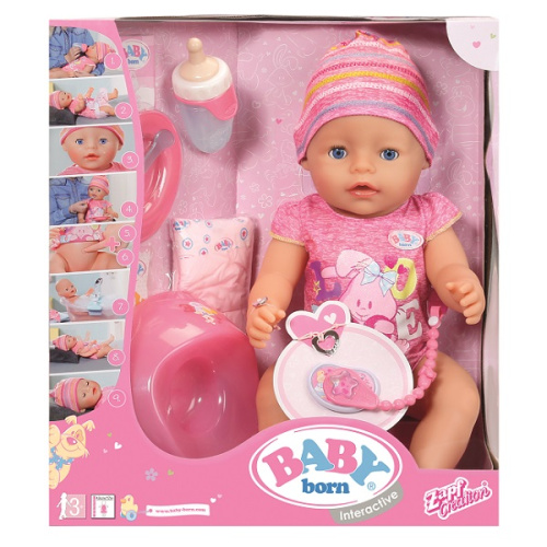 Интерактивная Кукла- Девочка 43 см Baby born Zapf Creation 823-163 фото 2