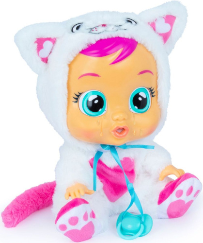 (Белый котик) Кукла IMC Toys Cry Babies Плачущий младенец Дейзи Daisy 31 см, 91658 фото 2
