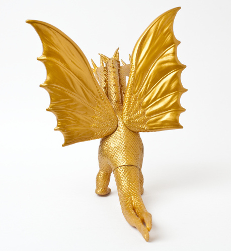 Фигурка Годзилла Гидора (Гидра) Ghidorah 18см золотая фото 3