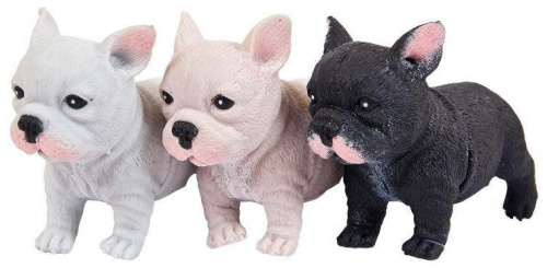 (белый) Игрушка-тянучка собака французский бульдог Junfa (сквиш) фото 2