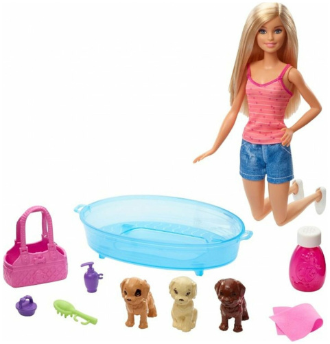 Набор игровой Barbie Купание щенков GDJ37 фото 3