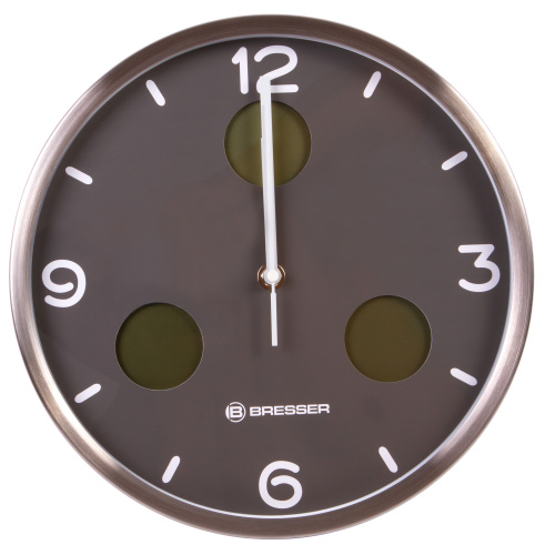 Часы настенные Bresser MyTime io NX Thermo/Hygro, 30 см, серые фото 8