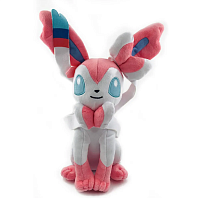 (розовый) Мягкая игрушка Сильвеон (Sylveon) 30 см покемон