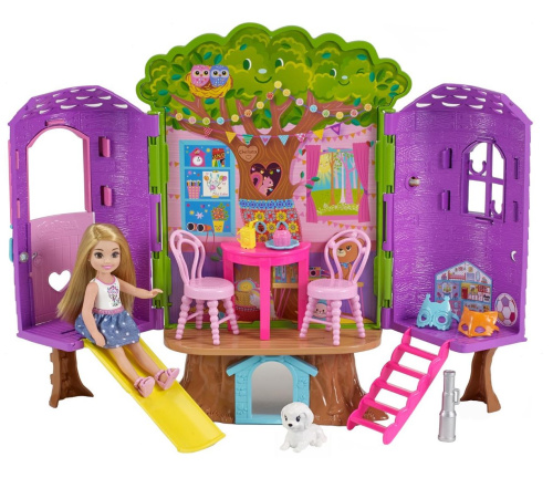 Barbie FPF83 Барби Игровой набор Домик на дереве Челси фото 7