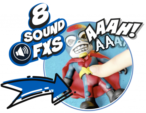 SM002BP Тянущаяся фигурка Supermasked со звуковыми датчиками фото 2