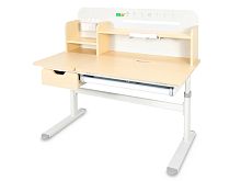 Детский стол Ergokids Bravo Maximus Plus Maple/Grey (арт. TH-360 Maximus Plus MG/G) - столешница клён / накладки на ножках серые