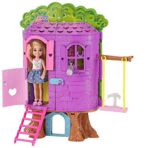 Barbie FPF83 Барби Игровой набор Домик на дереве Челси фото 2