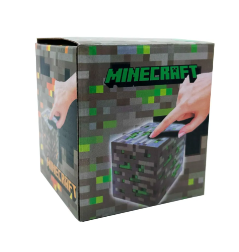 Ночник светильник Факел настенный майнкрафт Куб Minecraft (Алмазная руда) фото 4