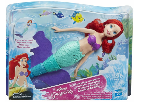 Интерактивная кукла  Princess Водные приключения Ариэль, 34 см, E0051 фото 2