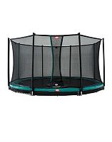 Батут BERG InGround Favorit Green 430 + защитная сетка Safety Net Comfort (35.14.47.02+35.74.14.03) Арт. 35.14.09.02