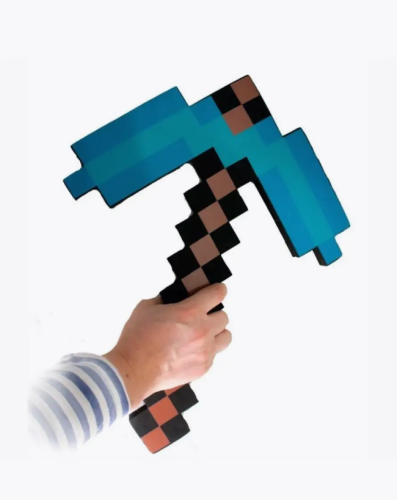 Алмазная кирка Майнкрафт 45см (Minecraft) фото 2