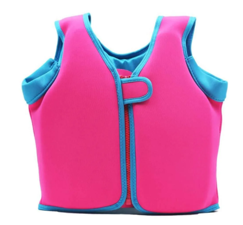 (Розовый  - размер XL) Детский плавательный жилет для купания плавания и бассейна ( 122-134)