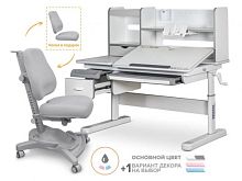  Комплект Mealux Evo парта Florida MC G + кресло Onyx Mobi G (арт.EVO-52 W + G MC + Y-418 G)