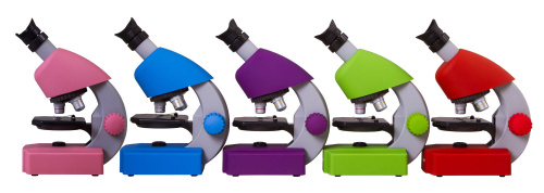 Микроскоп Bresser Junior 40x-640x, фиолетовый фото 3