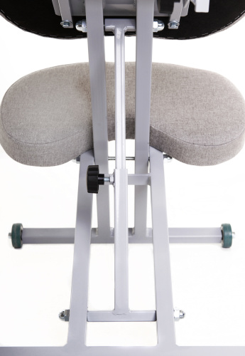 Ортопедический коленный стул «Богатырь» со спинкой (ткань) фото 5