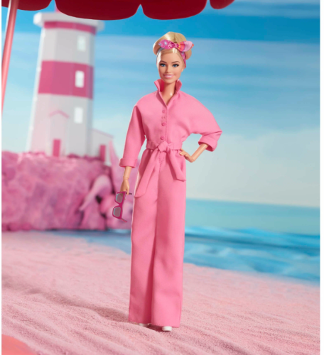 Кукла Barbie The Movie - Марго Робби в роли Барби в розовом комбинезоне HRF29 фото 3