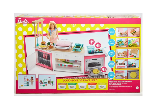 Набор игровой Barbie Супер кухня с куклой FRH73 фото 4