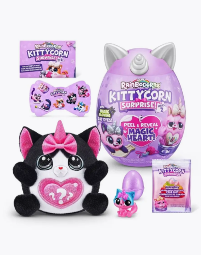 (фиолетовый) Яйцо-сюрприз с мягкой игрушкой ZURU Rainbocorns Kittycorn "Киттикорн", 9279 фото 7