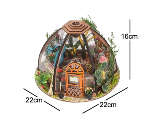 Интерьерный конструктор румбокс / Домашняя оранжерея (Купол) с подсветкой фото 4