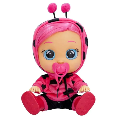 (Розовый в горошек) Кукла Леди IMC Toys Cry Babies Dressy Lady Плачущий младенец 40885 фото 5
