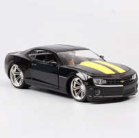 Машина Jada Chevrolet Camaro SS 1/24 чёрный с желтыми полосками